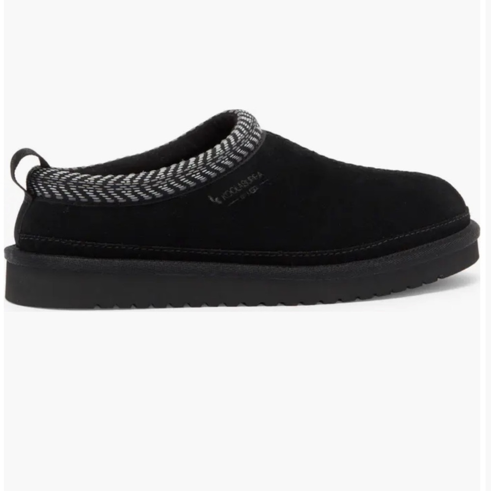 Koolaburra by UGG Burree Slippers Black Suede Slip On Cozy Women's 5 - Picture 2 of 9